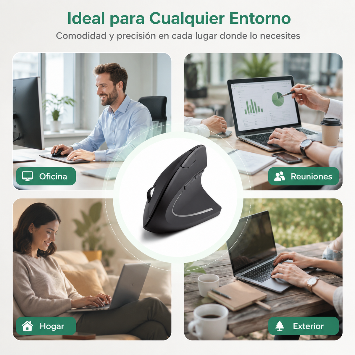 Ratón Vertical Ergonómmico